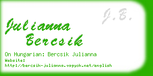 julianna bercsik business card